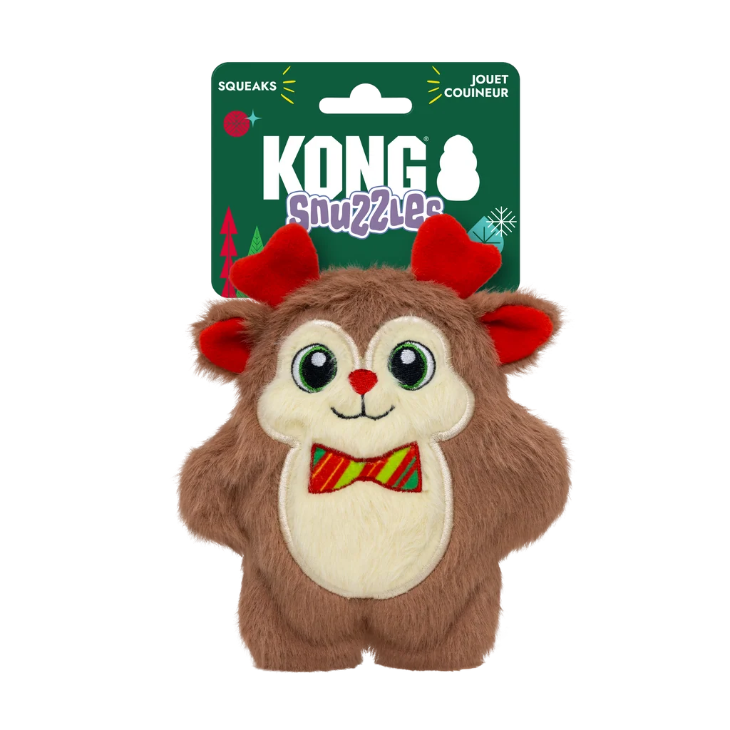 KONG HOLIDAY SNUZZLES BOW TIE REINDEER