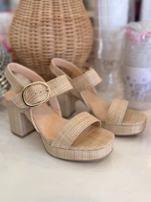 Tivola Woven Platform Heels