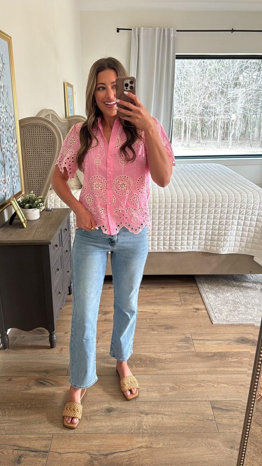 Blank Space Eyelet Top