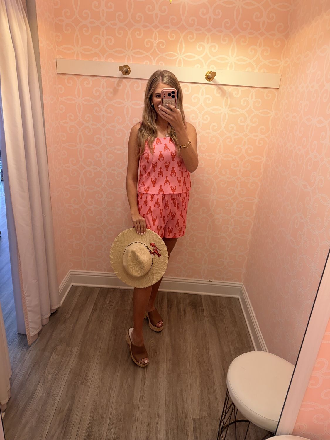 Lobster Printed Short Set