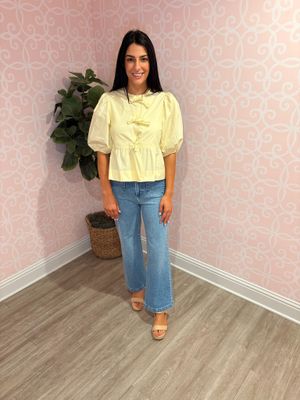 Main Squeeze Babydoll Bow Top