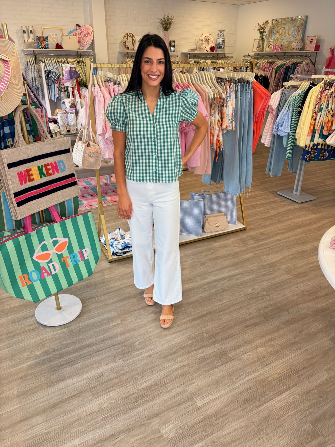 Good Riddance Plaid Button Down Top