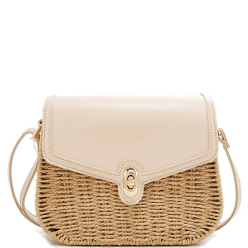 JA251 Natalie Straw Design Crossbody