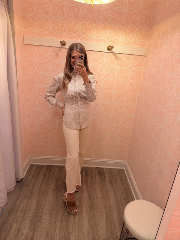 Clear Eyes Cream Denim Pants