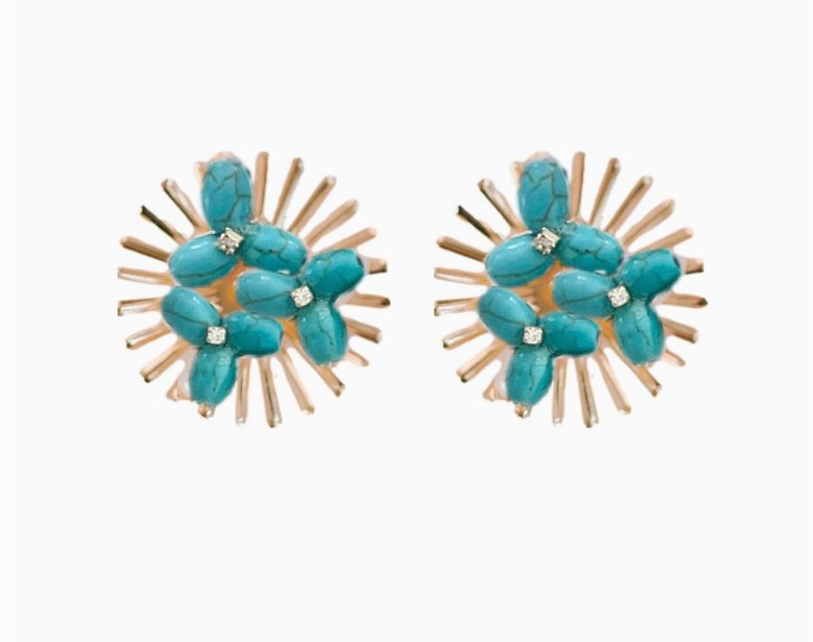 St. Armands Sunburst Statement Stud Earrings