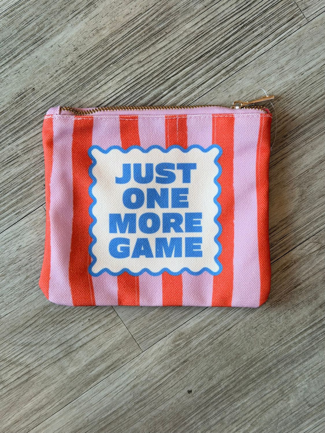 Mahjong Zipper Canvas Card Pouch