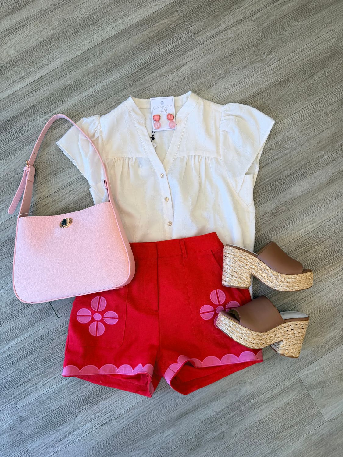 Poppy Embroidered Shorts