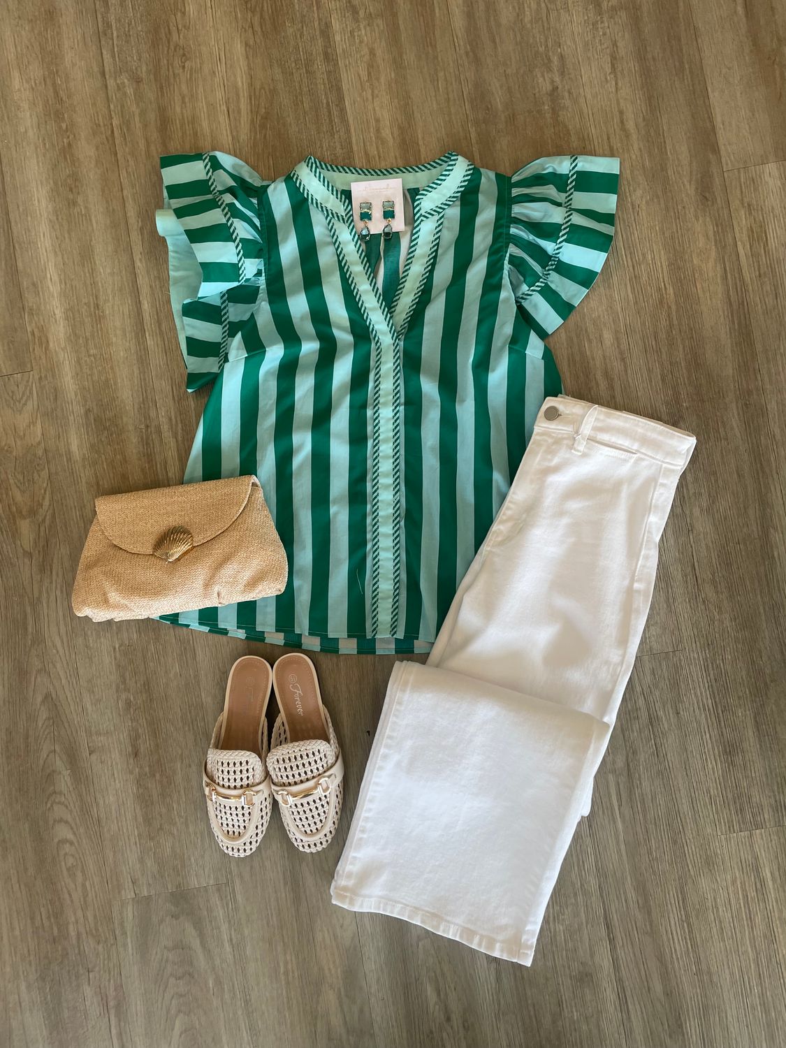 Emerald Coast Striped Top