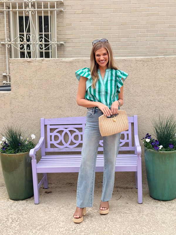 Emerald Coast Striped Top