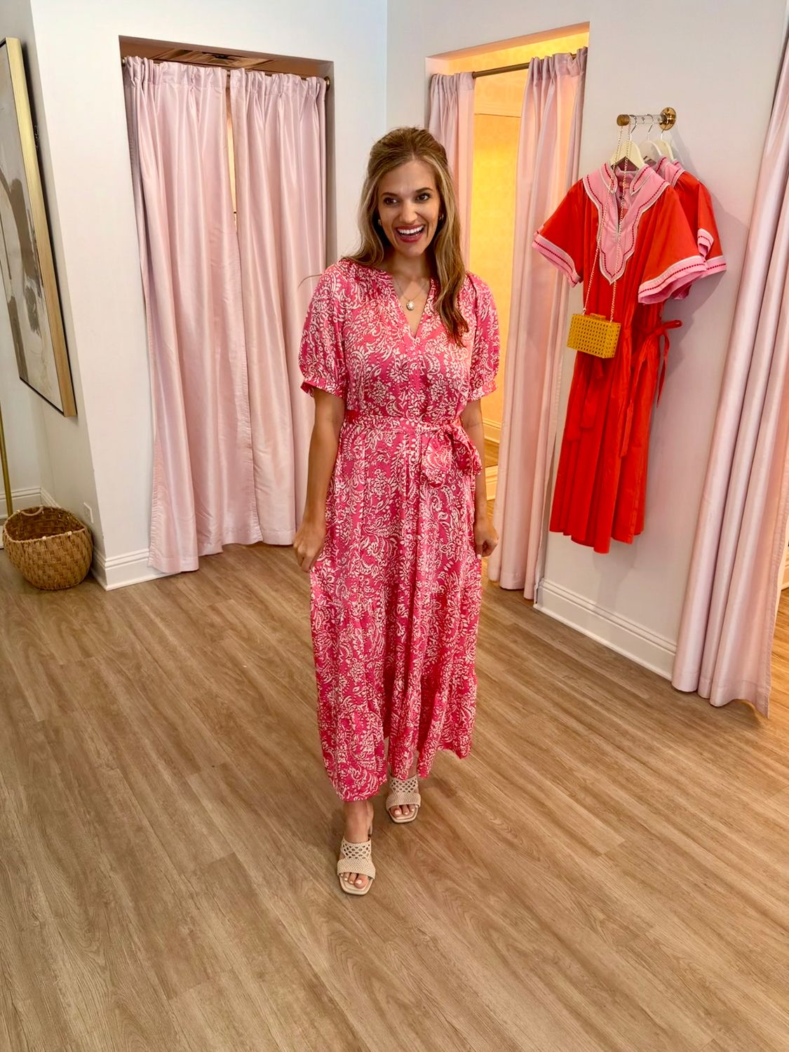 Rosy Afternoon Maxi Dress