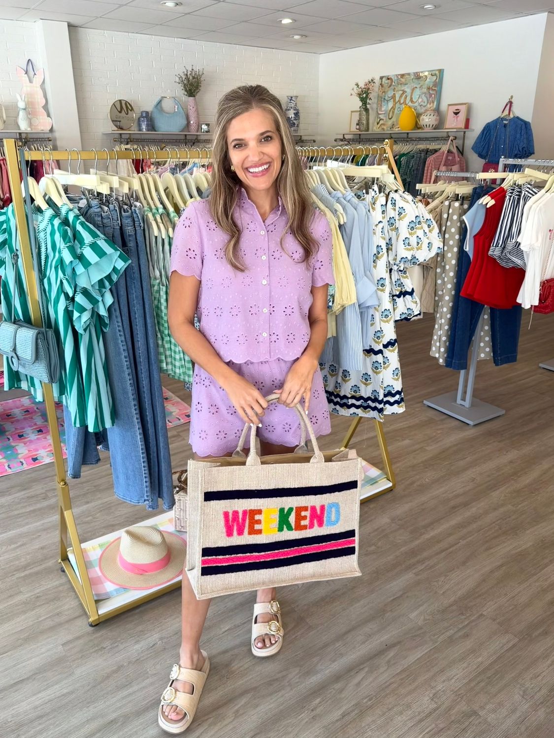 Lavender Daydream Eyelet Top