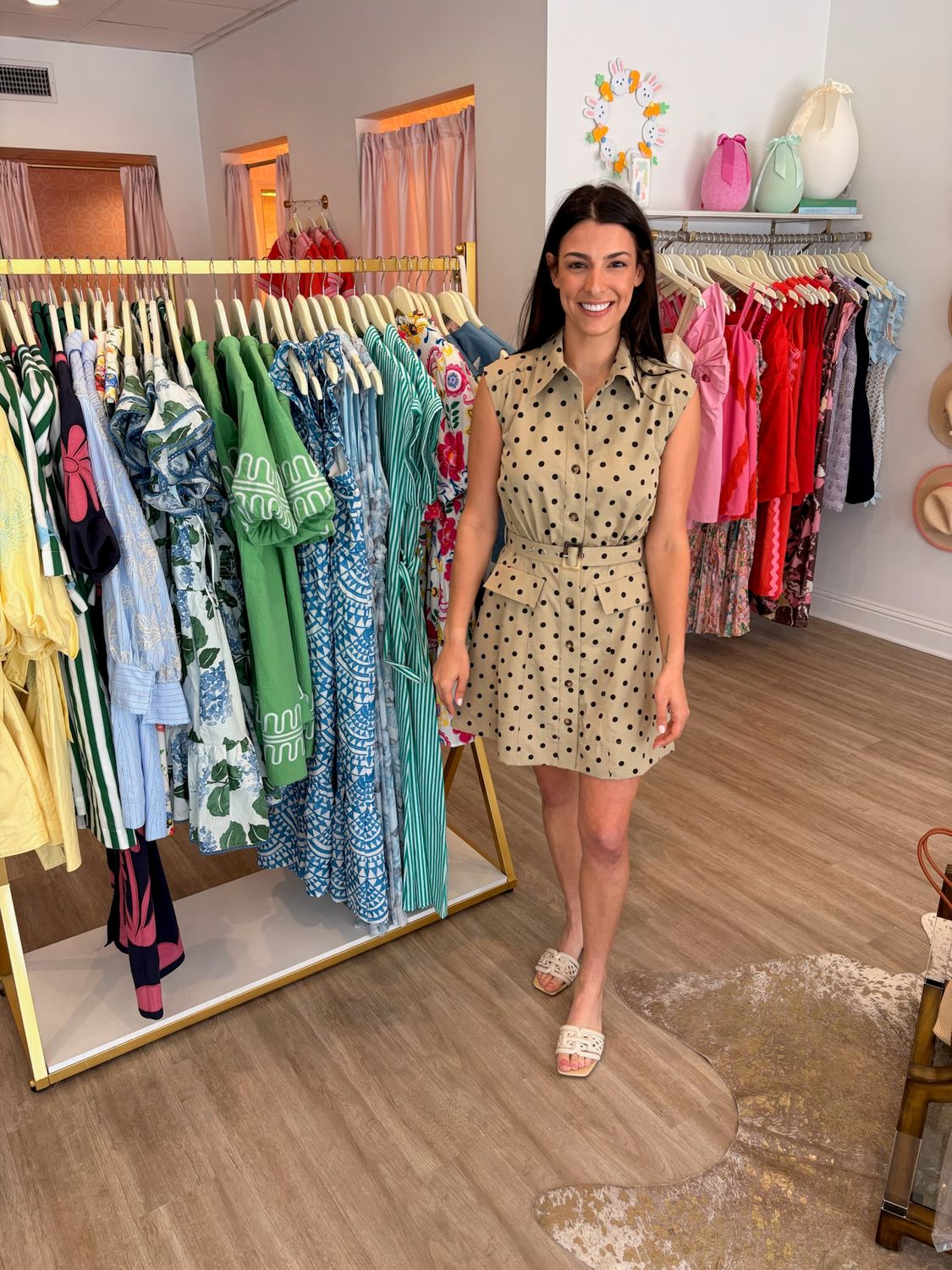 Suzie Polka Dot Belted Dress