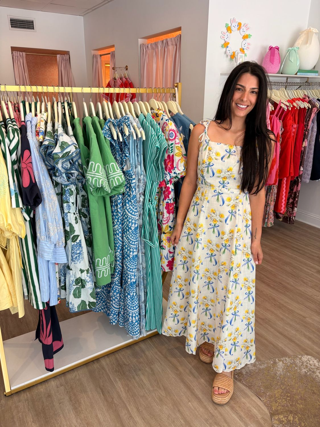 Laurent Tie Shoulder Belted Maxi Dress