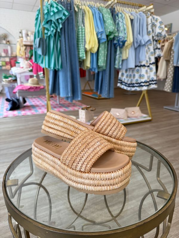 Miim Harbor Raffia Flatform