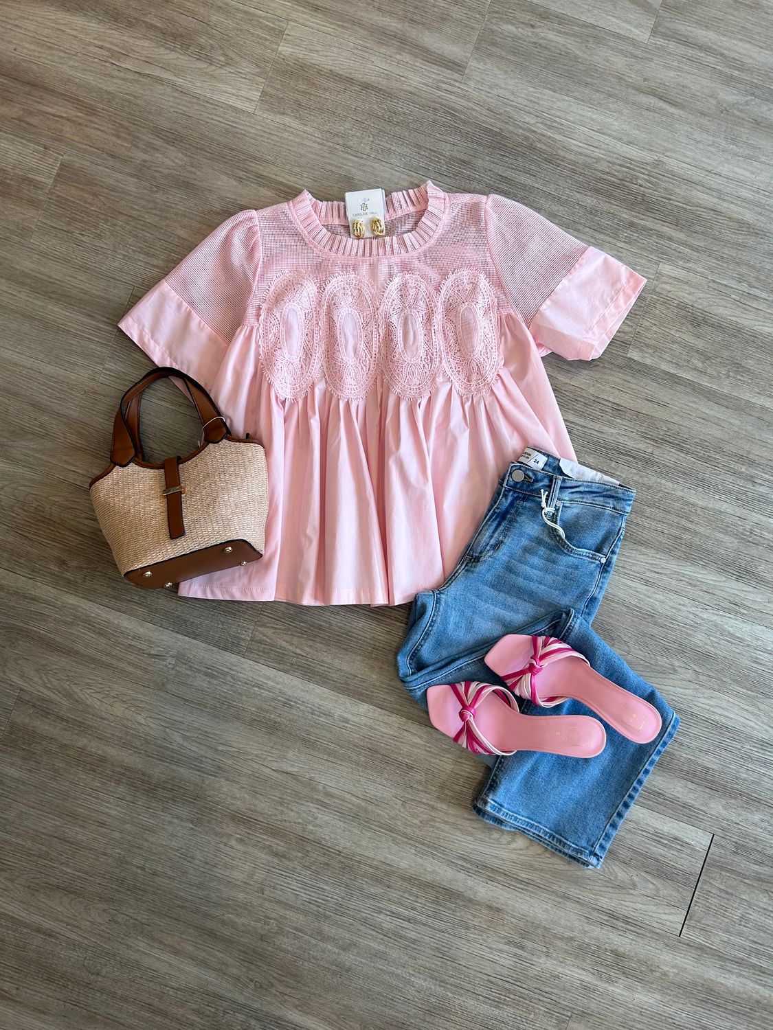 Off Limits Mesh Applique Top