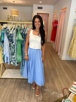 Dearly Square Neck Tank Ivory