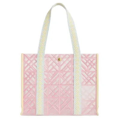 Pink Tile Vinyl Tote