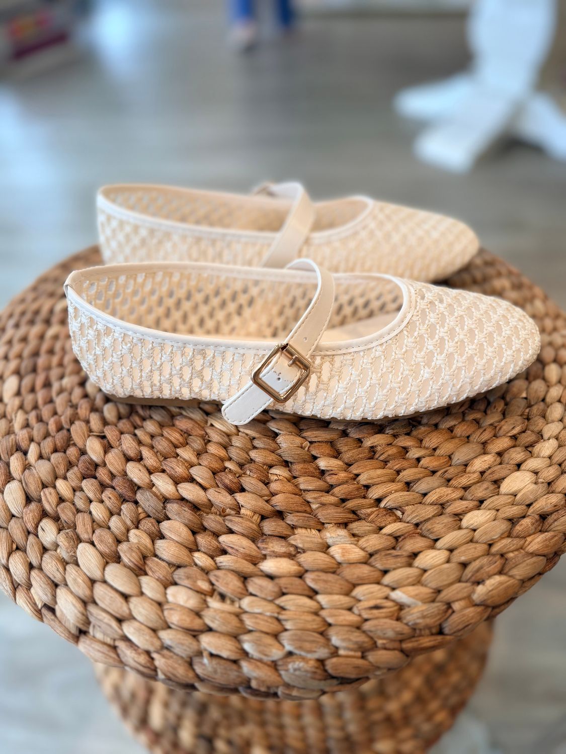 Bamboo Accept Mesh Ballet Flats
