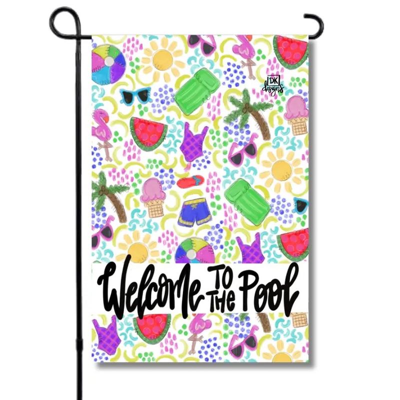 DK Welcome To The Pool Flag