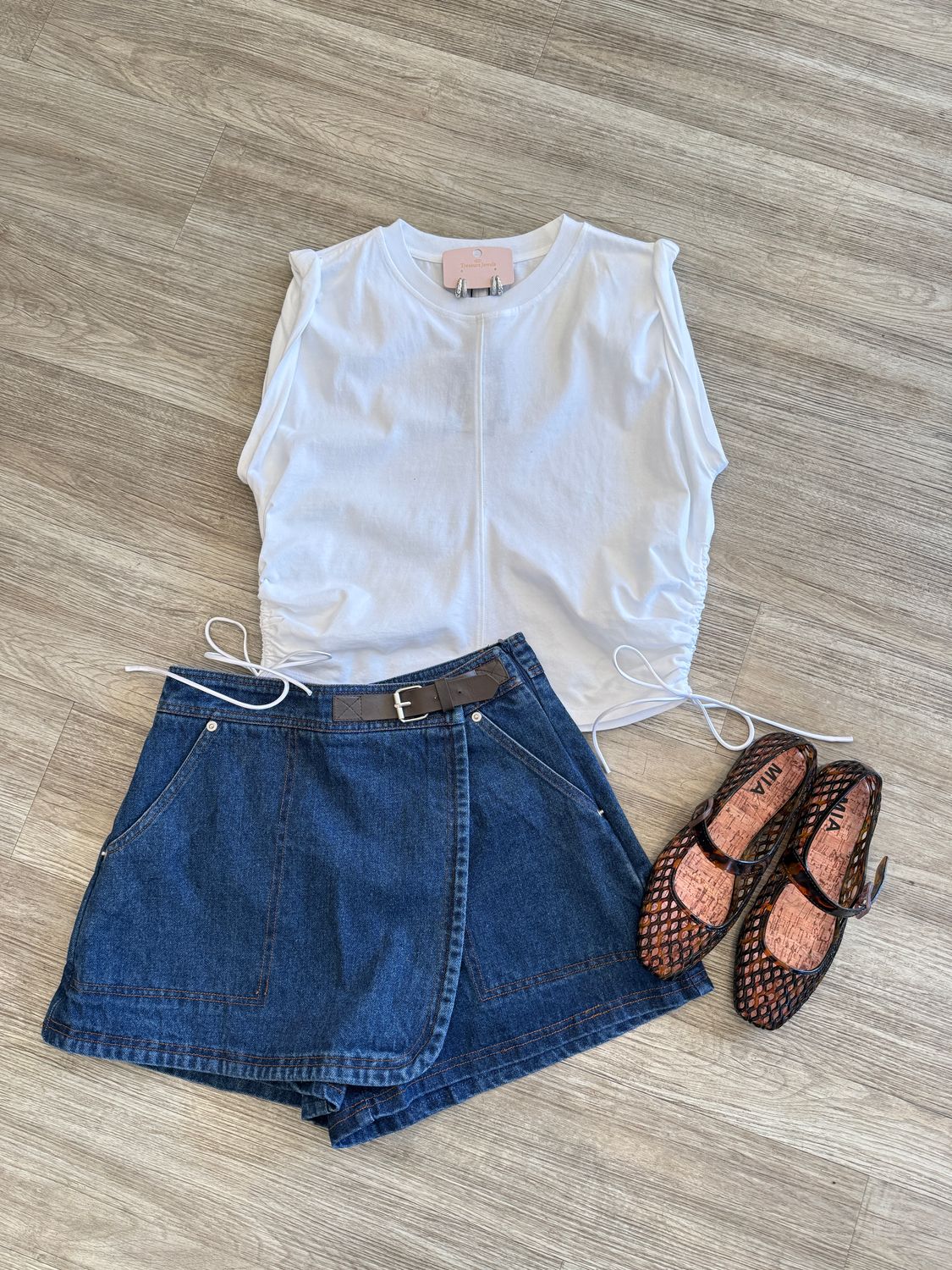 Landry Denim Wrap Skort