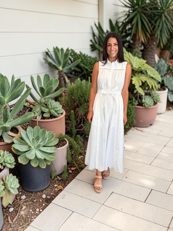 Vogue Belted Maxi Dress