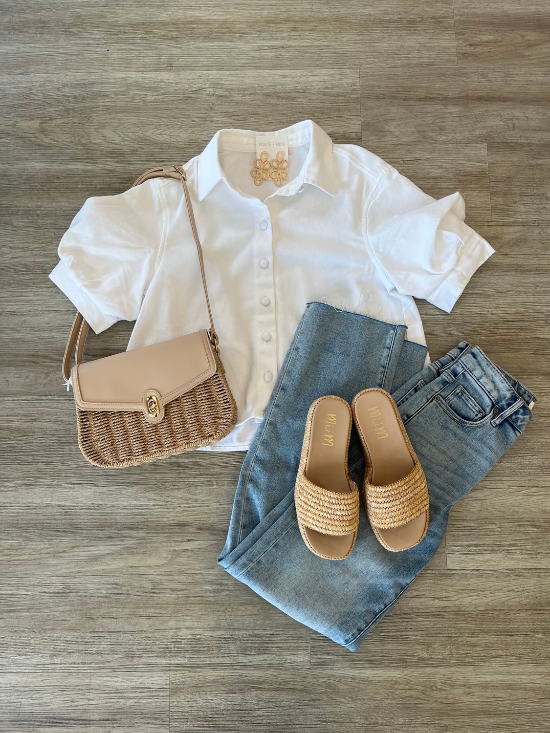Misty Button Up Top