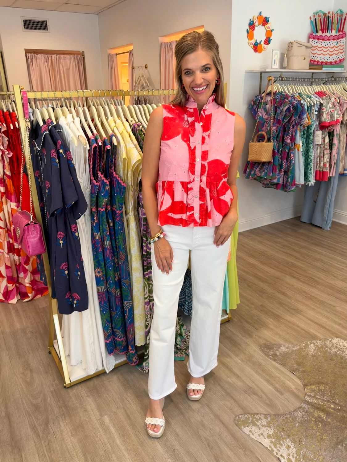 Everly Floral Peplum Top