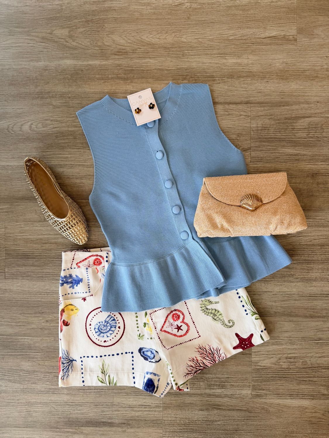 Mystic Peplum Knit Top