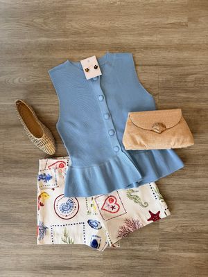 Mystic Peplum Knit Top