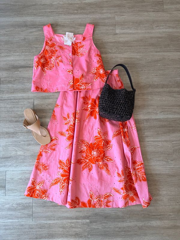 Lydia Botanical Eyelet Top