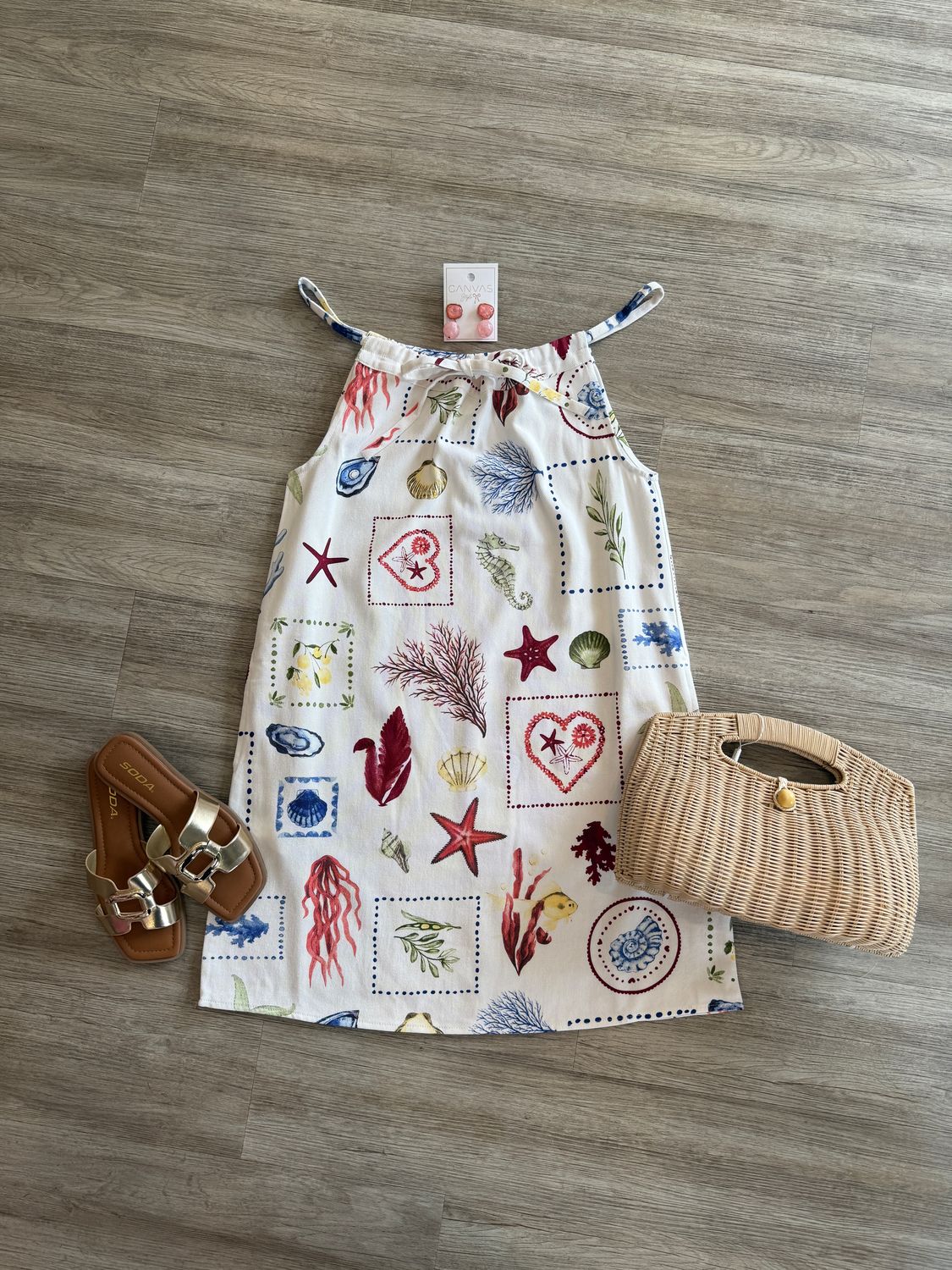 Roxy Ruched Denim Dress