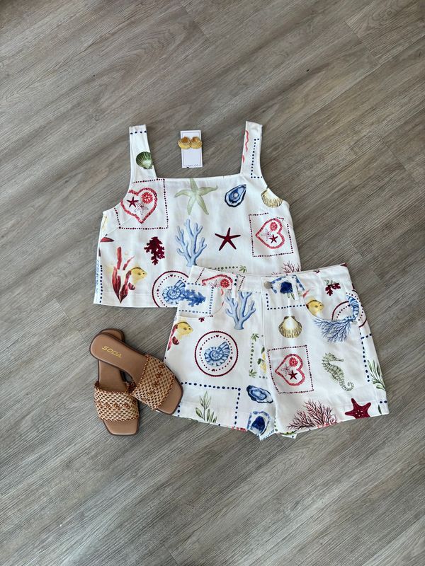 Morgan Square Neck Denim Top