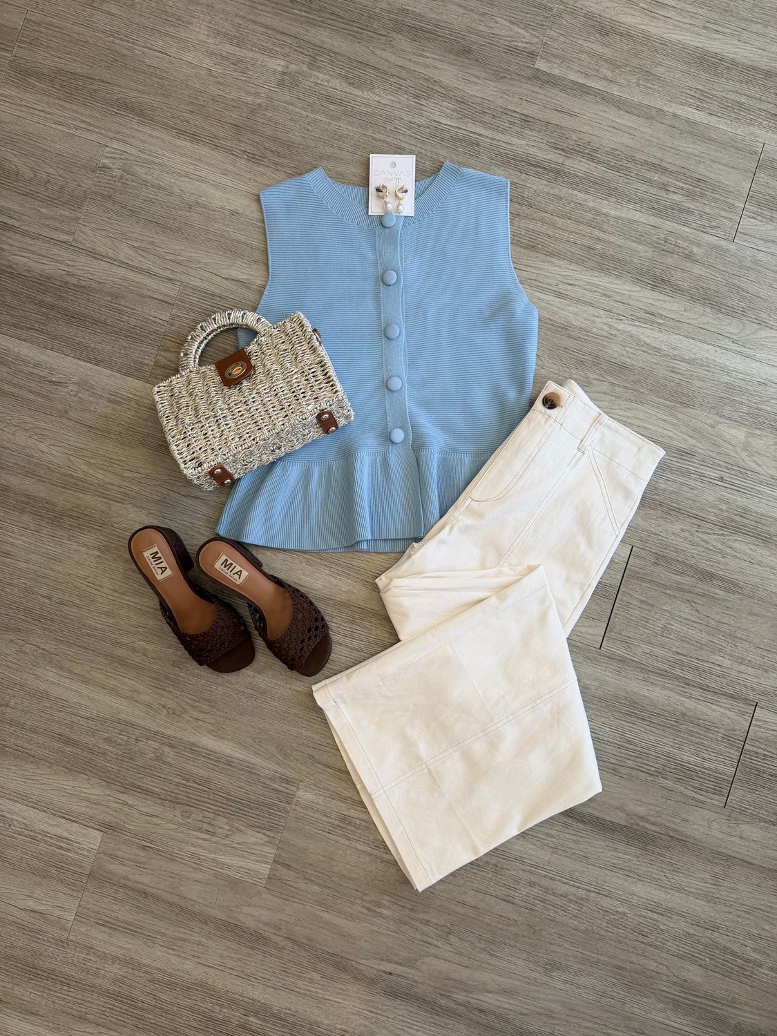 Sienna High Rise Stitched Crop Pants