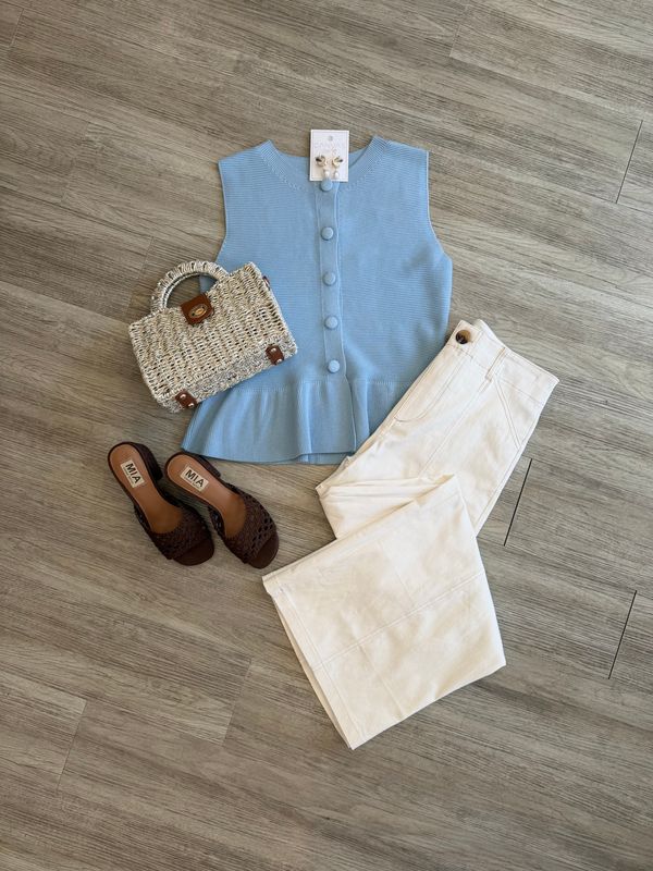 Sienna High Rise Stitched Crop Pants