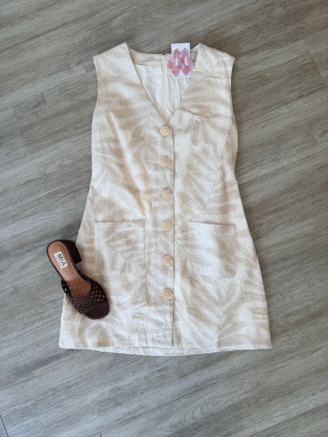 Lexie Botanical Jacquard Dress