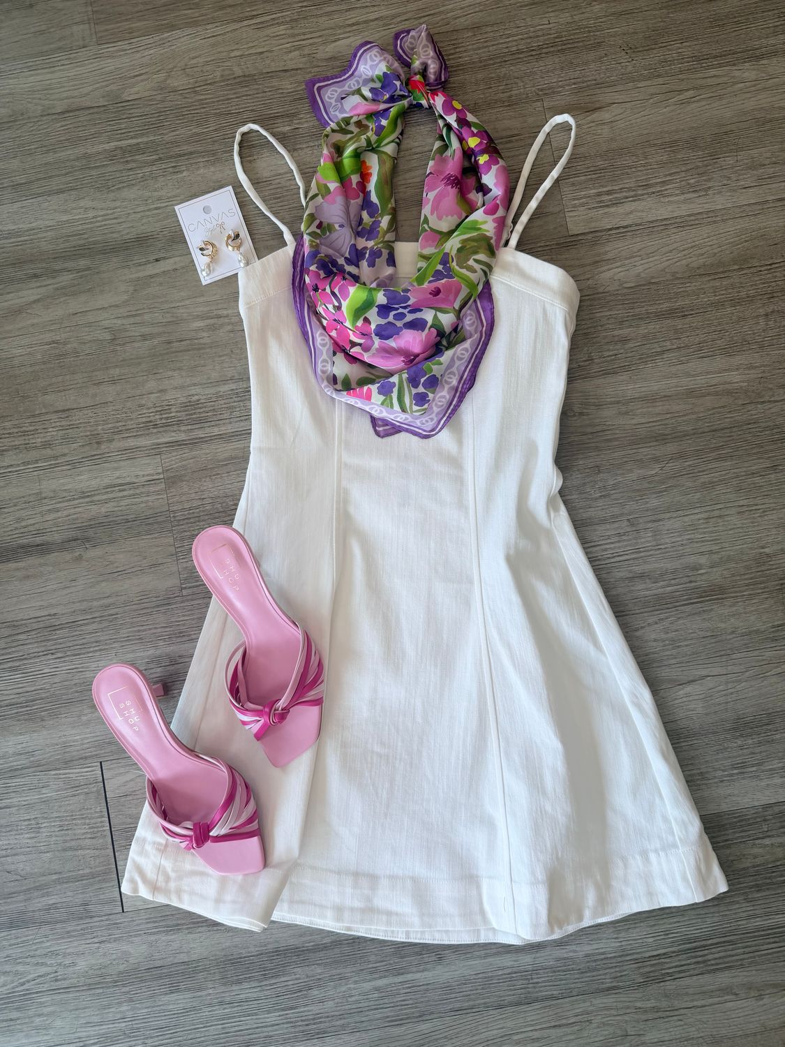 Clear Eyes White Dress