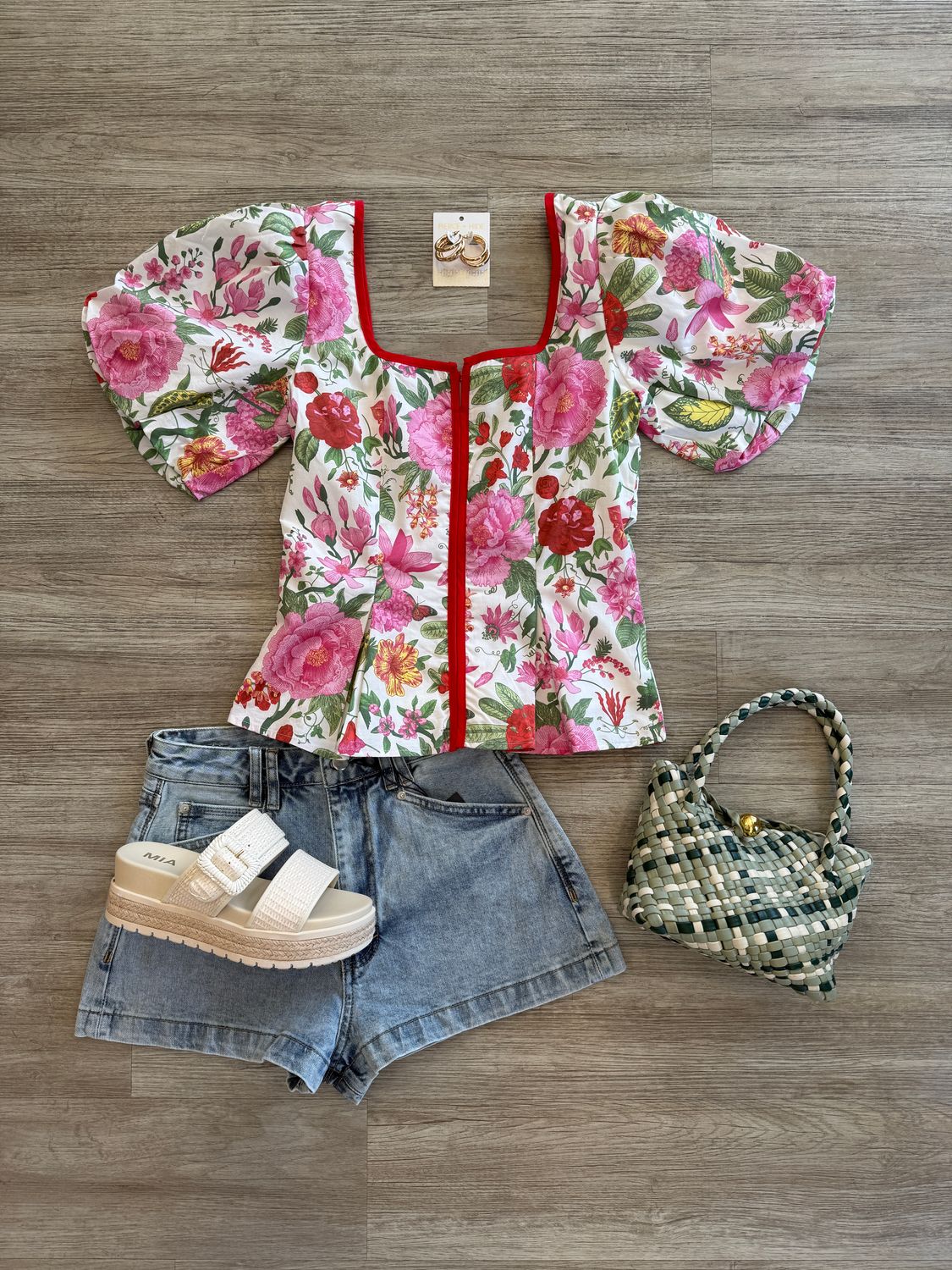 Stratton Floral Peplum Top