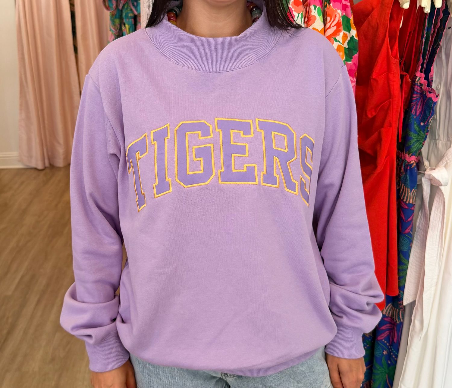 Tigers Varsity Mockneck Sweatshirt