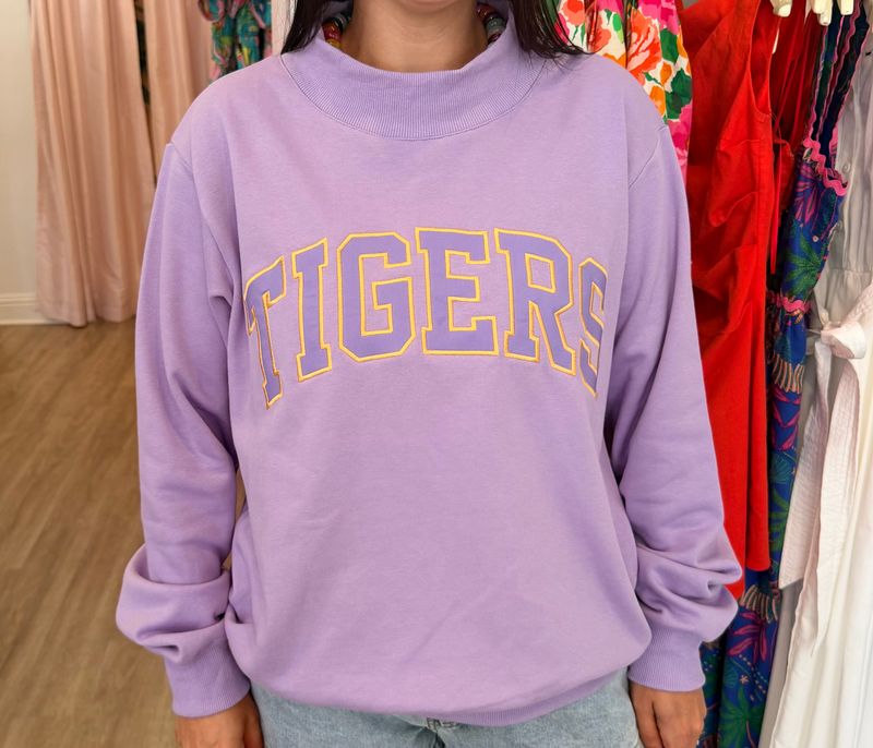 Tigers Varsity Mockneck Sweatshirt