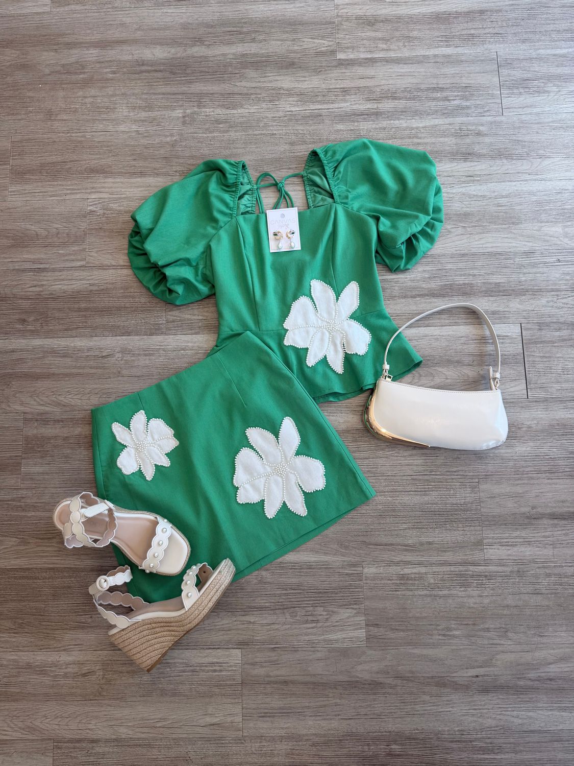 Emerald Coast Pearl Applique Skirt