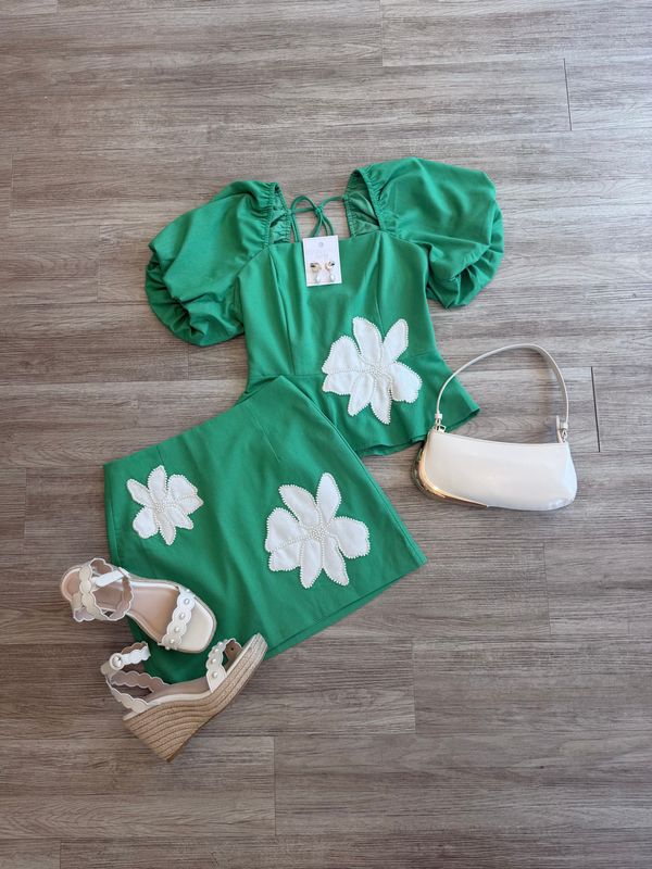 Emerald Coast Pearl Applique Skirt