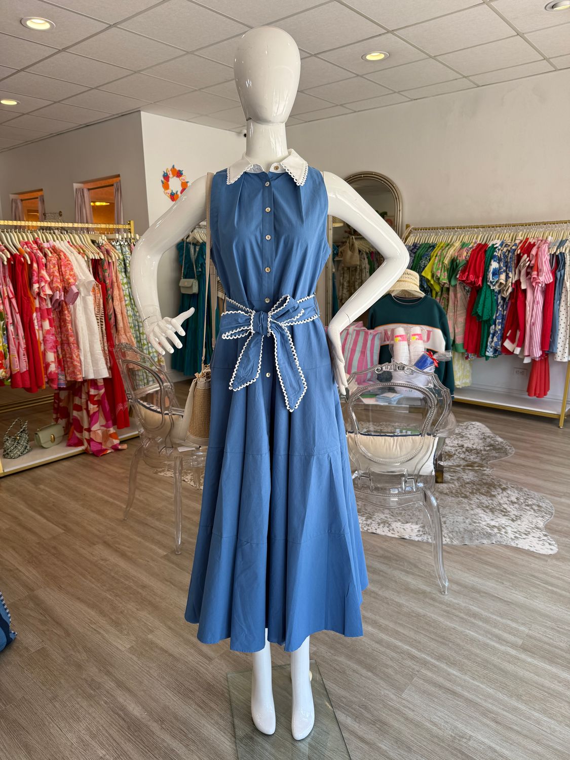 Michelle Ric Rac Midi Dress