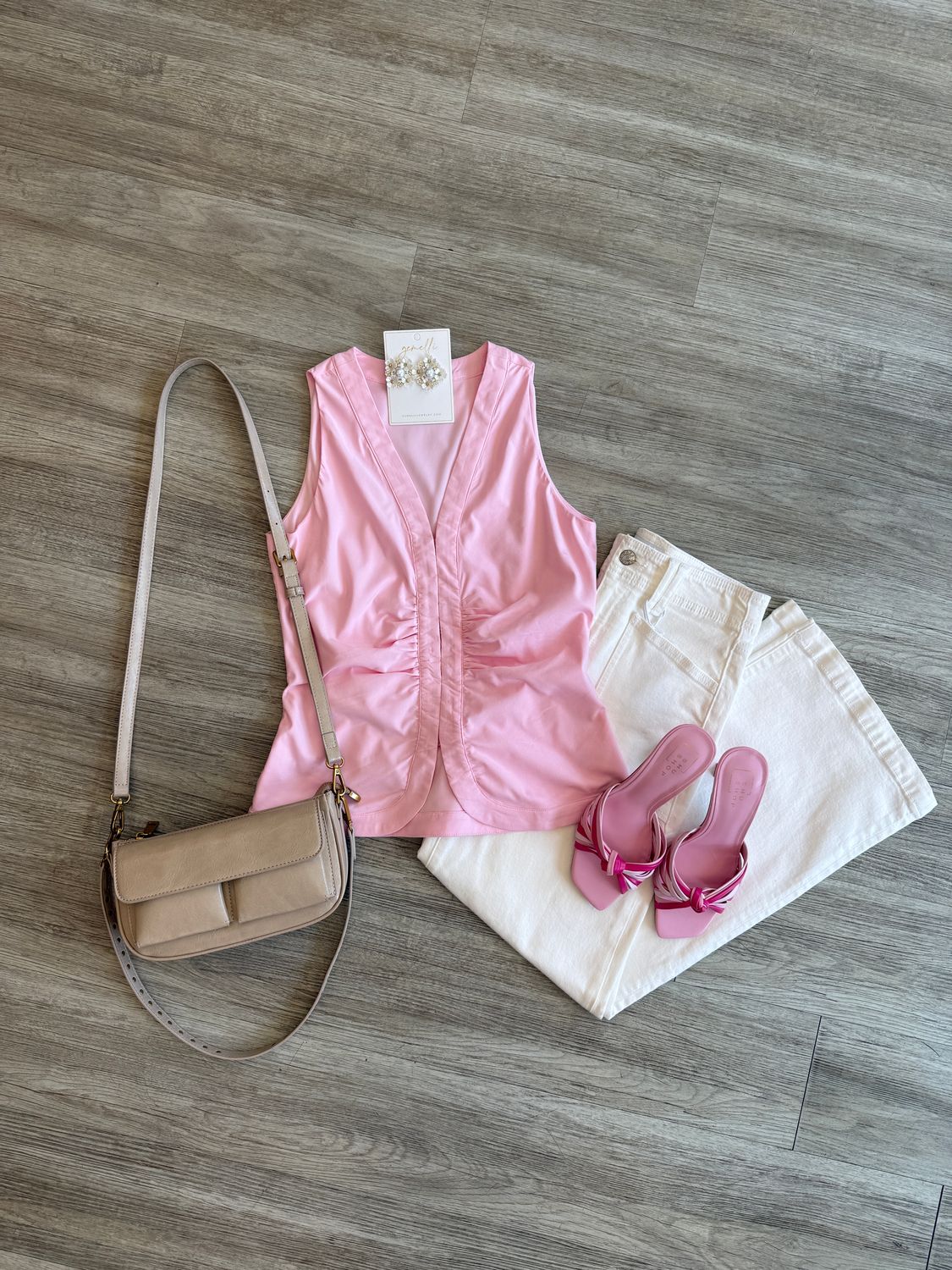 Simon Shirring Detail Top