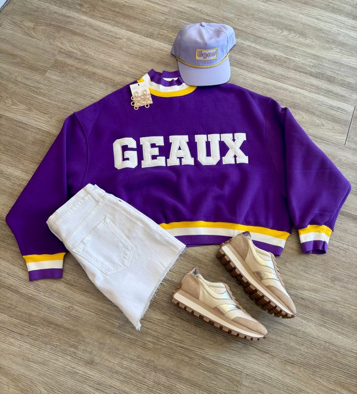 Geaux Mockneck Sweatshirt