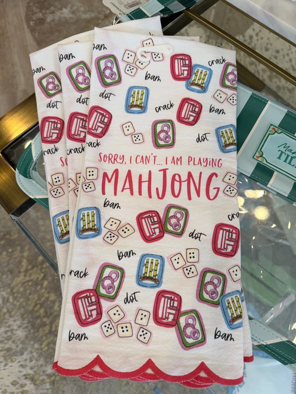 Mahjong Tea Towel