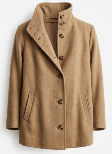 Stephanie Cocoon Coat - Wool, Size: Extra Small