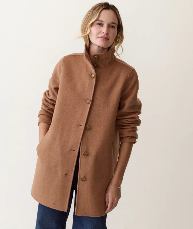 Stephanie Cocoon Coat - Wool