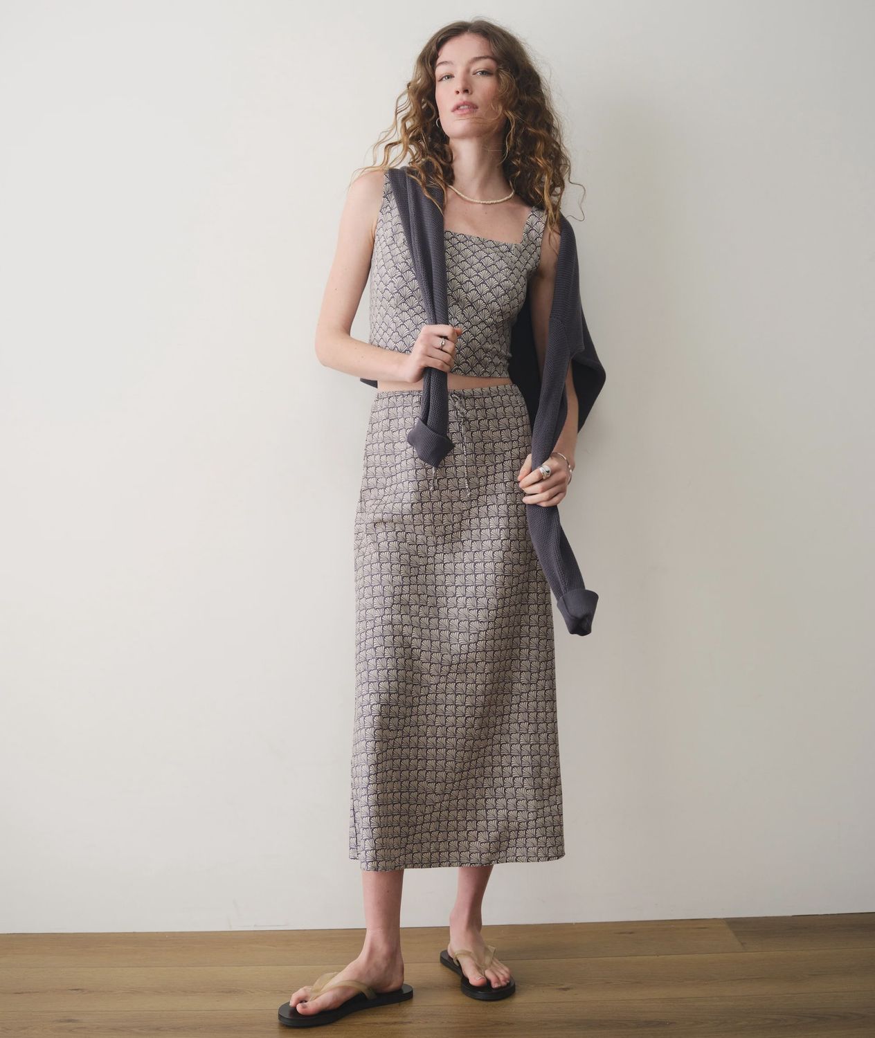 Avery Hemp Midi Skirt, Size: Small