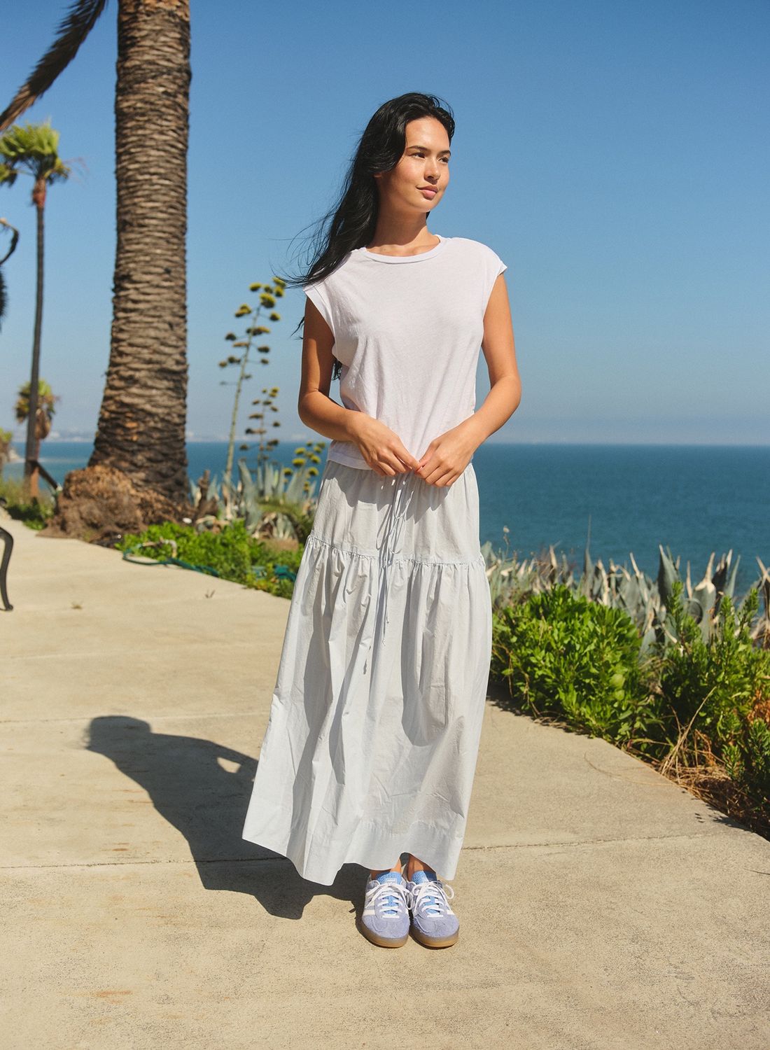 Sea Breeze Pleated Skirt
