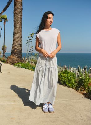 Sea Breeze Pleated Skirt